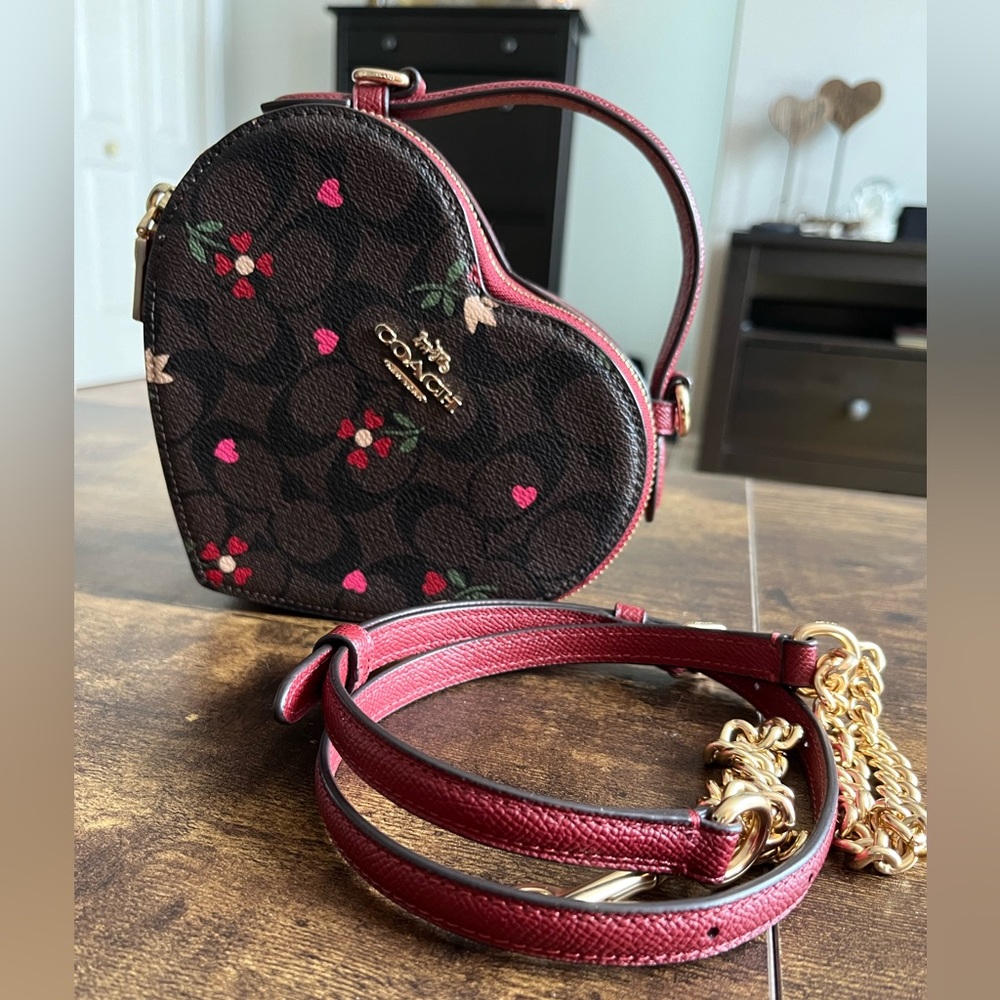 Coach Heart bag in limited edition print. No hangtag included.